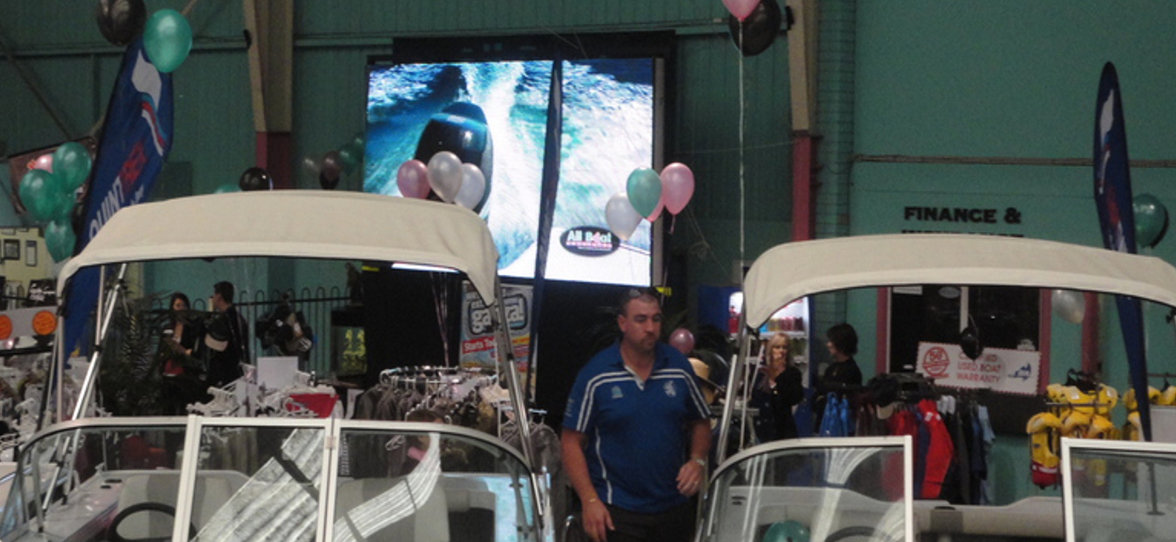 Mega Screens at Carlton Boat Show