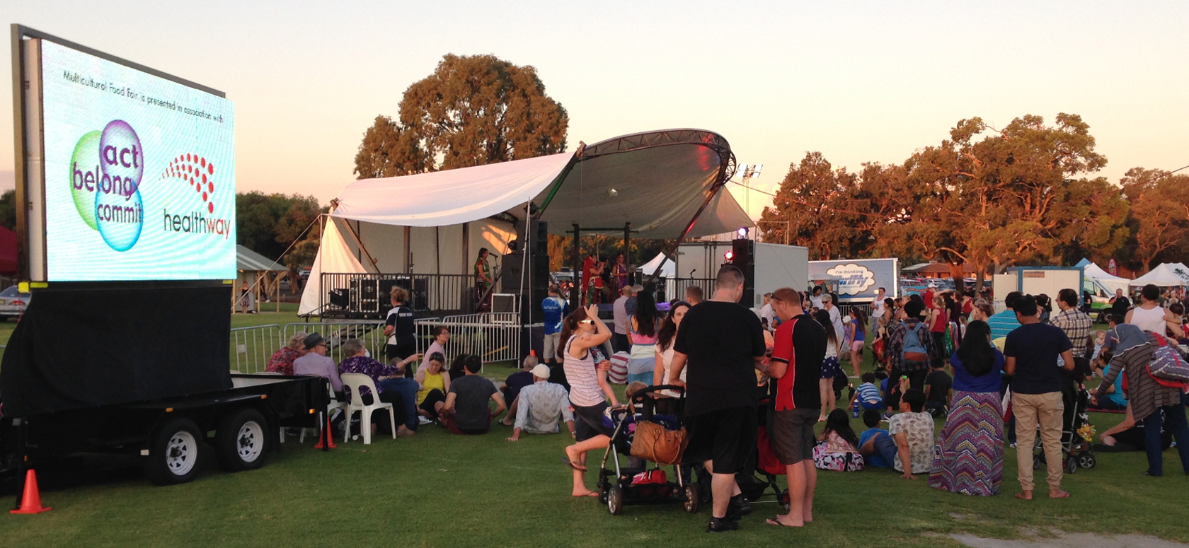 LED Mega Screens at an Outdoor Concert