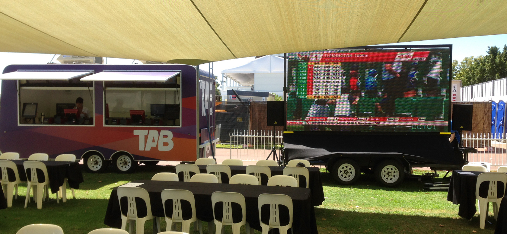 ICFX Mega Screen at an indoors event